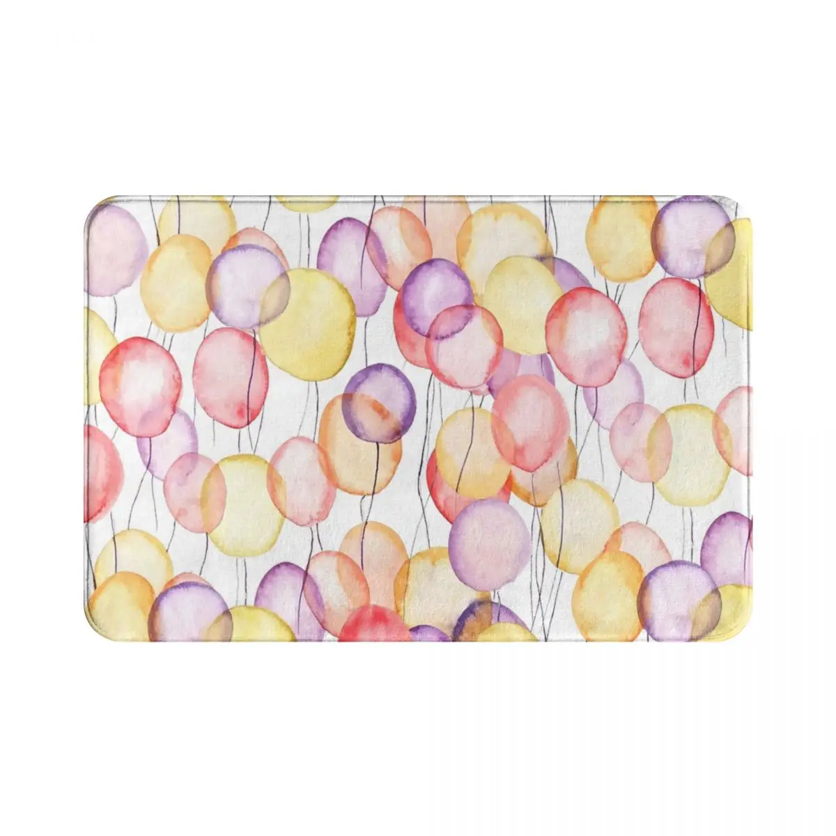 

Colorful Balloon Watercolor Polyester Doormat Rug carpet Mat Footpad Non-slip dust-proo Corridor Kitchen Bedroom balcony toilet