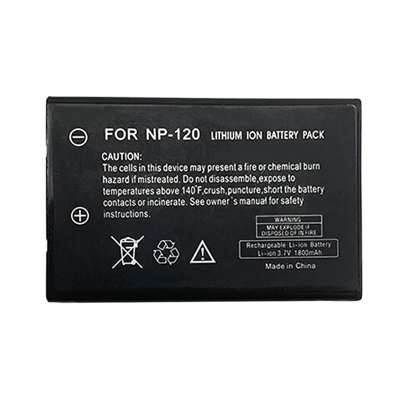 

NP-120 for Fujifilm FinePix Digital Camera Battery F10 F11 Pentax Optio 450 MX 3.7V 1800mAh Li-Ion Battery