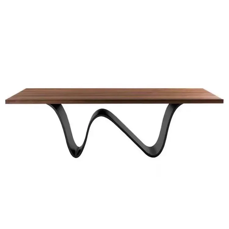 

Italian style, light luxury, solid wood, desk, simplicity, home use, art, negotiation