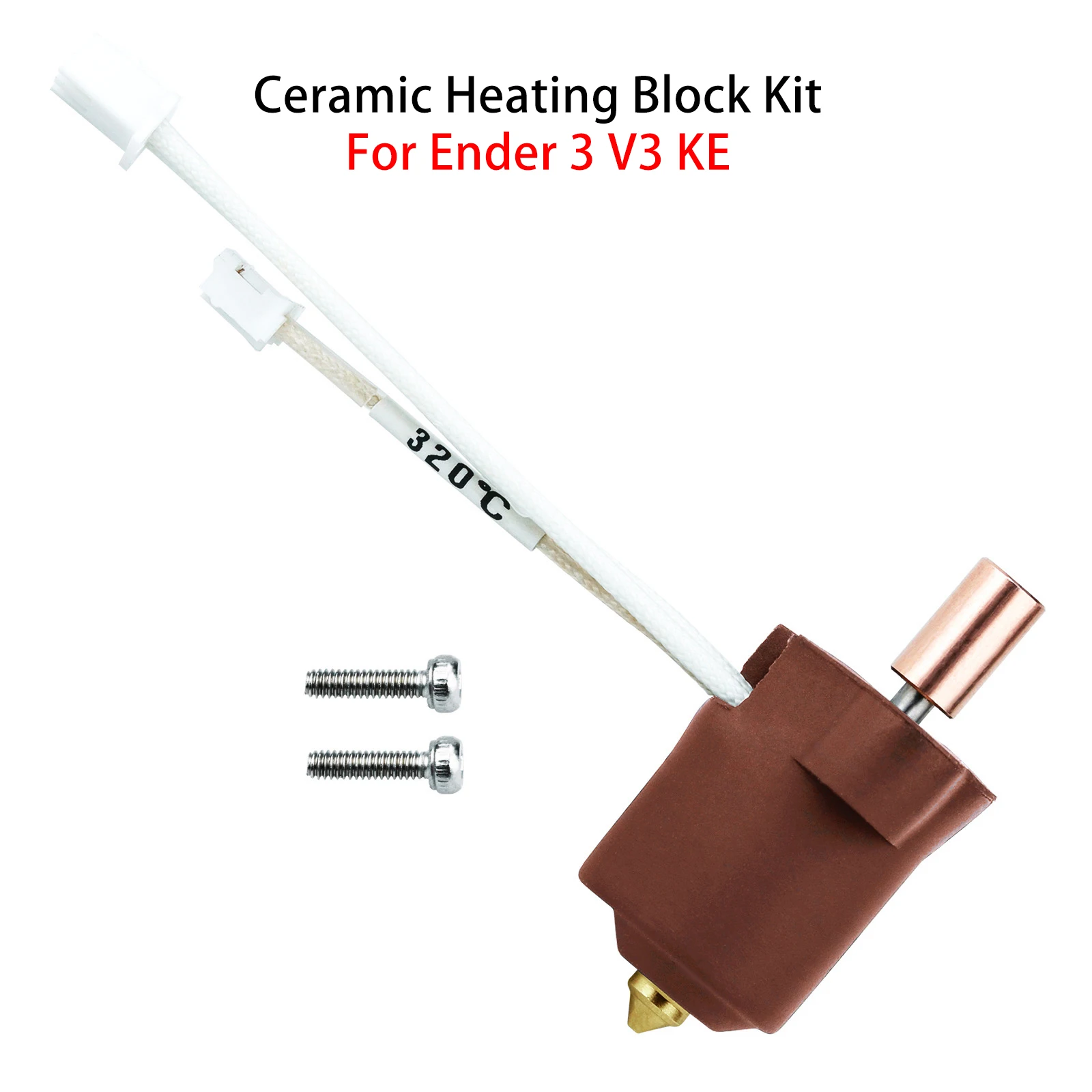 

Комплект керамической нагревательной головки Hotend для Creality Ender 3 V3 KE, керамическая нагревательная насадка 300 ° Высокоскоростной силиконовый чехол экструдера C