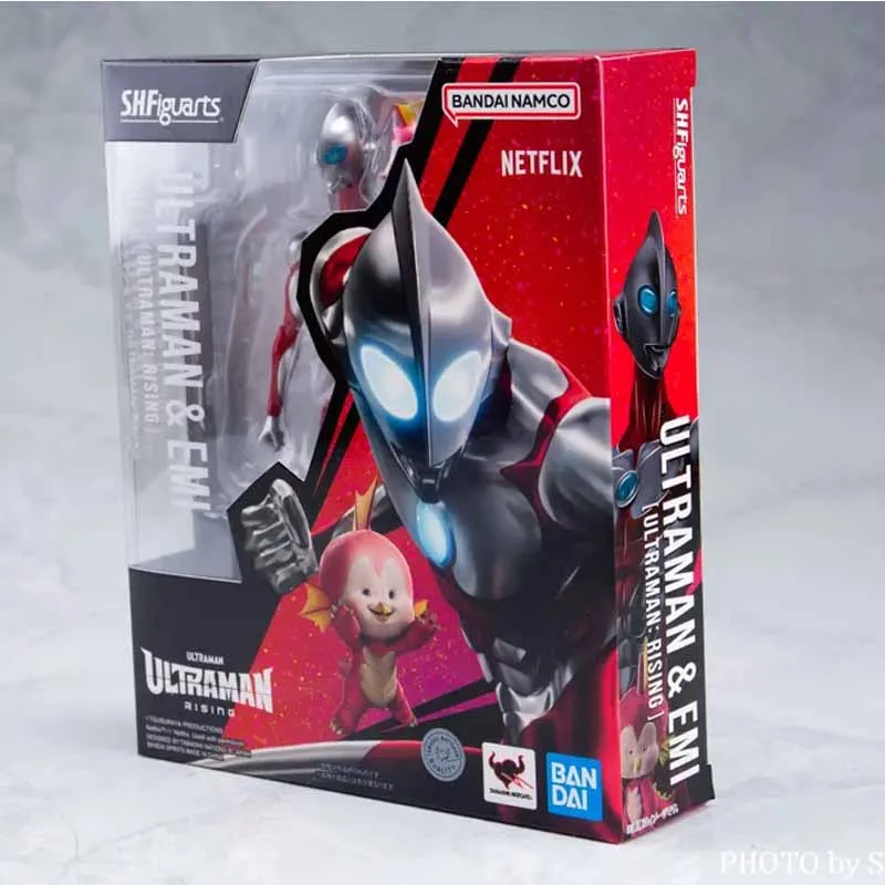 

Bandai Genuine SHF ULTRADAD ULTRAMAN & EMI [ULTRAMAN:RISING] Anime Action Figure Collectible Model Toys Ornaments Gift