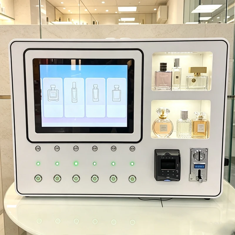 Touch Screen Perfume Vending Machine Coin Card Payment Desktop Automatic Fragrance Dispensing Vending Equipment Customized