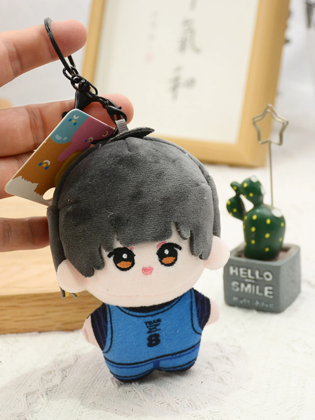 

Anime BLUE LOCK Nagi Seishiro Isagi Yoichi Cosplay Starfish Body Maumet Keychain Puppet Keyring Cotton Dolls Pendant Xmas Gift