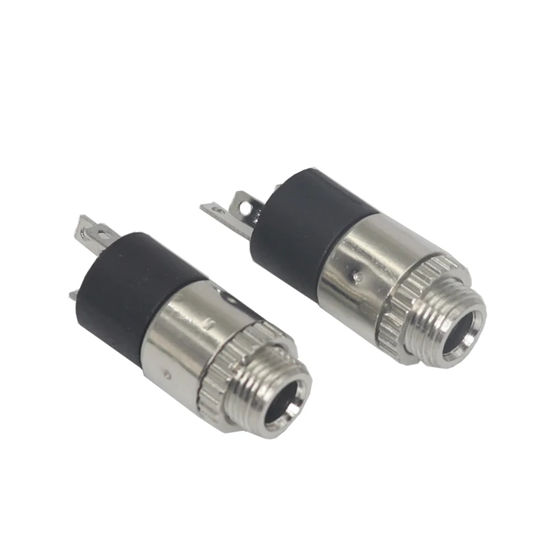 【10PCS】PJ392 3.5MM Stereo Female Socket Jack with Screw 3.5 Audio Headphone Connector PJ-392 Cylindrical Socket Nickel Plated