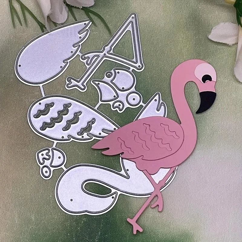 Metalowe wykrojniki Crazyclown Flamingo do scrapbookingu DIY Dekoracja albumu Wytłaczanie Wykrojniki