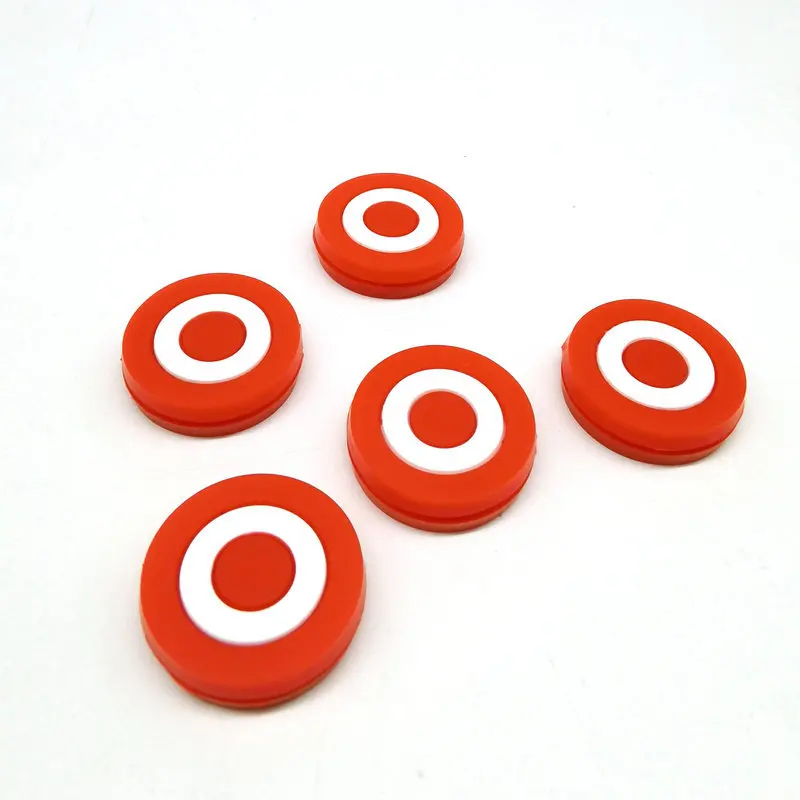 Tennis Racket Shock Absorber, Vibration Dampeners, Anti-Vibration, Red Bullseye, Sports Accessories, Reduce Vibration, 1Pc