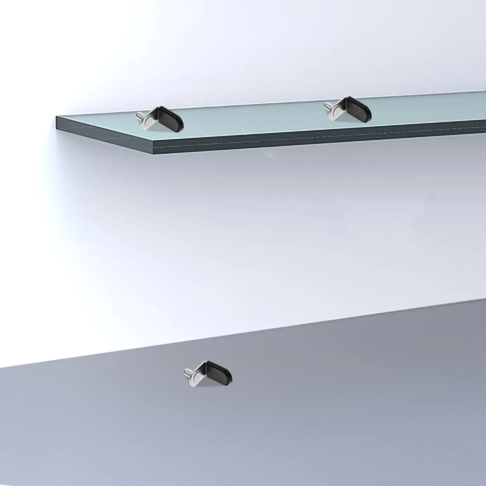 20Pcs L-Shaped Shelf Support Bracket Pegs Metal Board Shelf Support for Glass Shelves Cabinet Furniture Kitchen Bookcase Closet