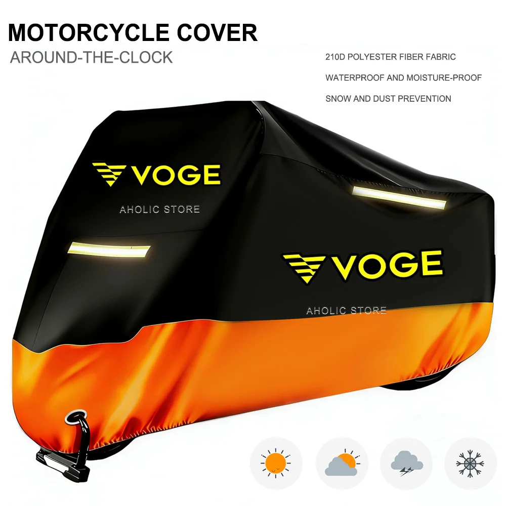 Motorcycle Cover 210D Oxford Waterproof Outdoor Indoor Dustproof Snow Proof UV Protection For Voge DS800X Rally ds 800x rally