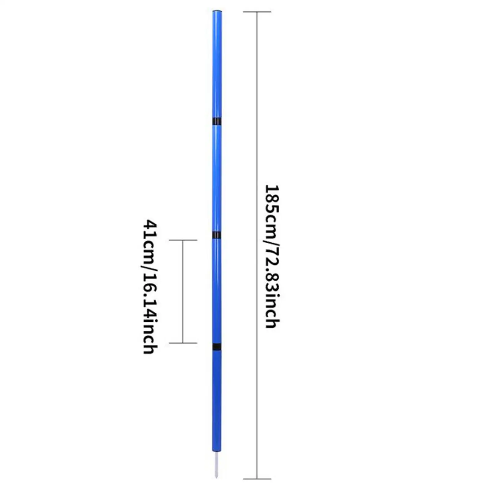 Bastoncini da allenamento per calcio da 6 piedi regolabili per l'allenamento del basket, migliorano l'agilità