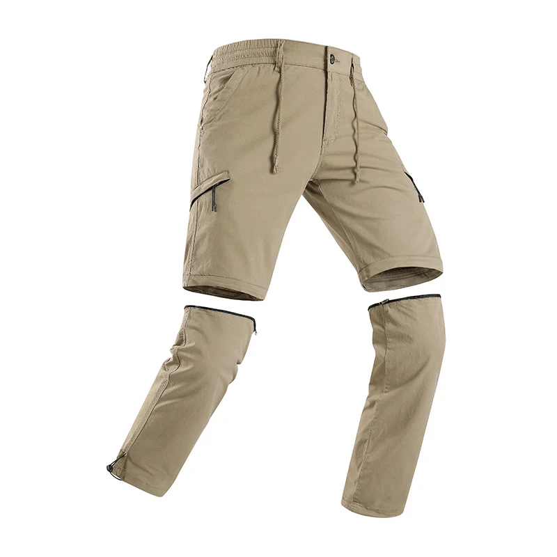 

Men New Fashion Sports Long Pants Men Multi Pocket Loose Plus Size Cargo Pants Men Removable HikingTactical Casual Trousers