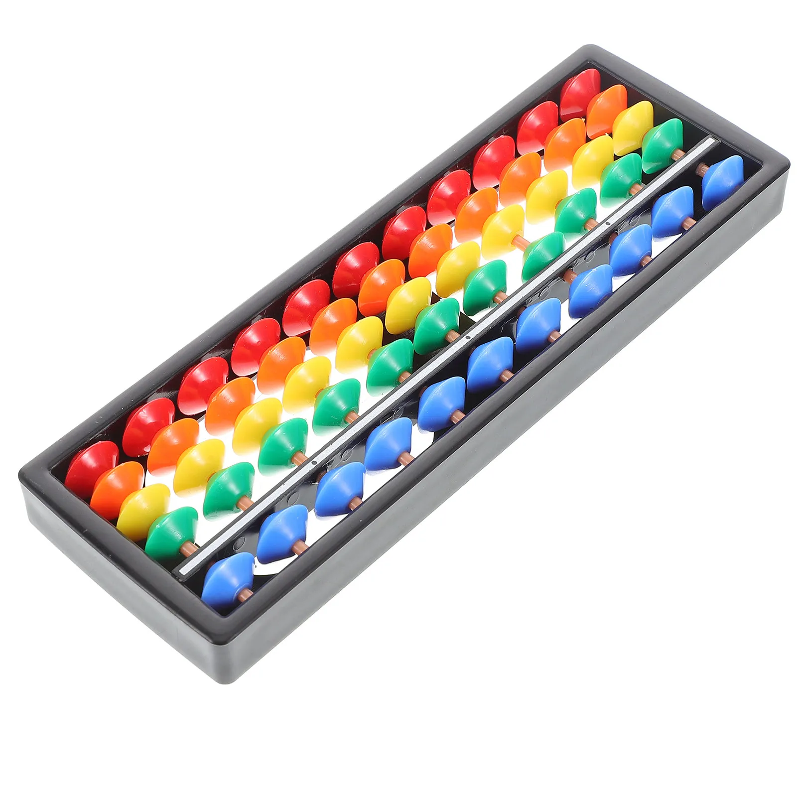 

Colorful 9-Row Plastic Abacus 5 Beads Per Row Smooth Sliding Beads Mental Arithmetic Aid for Kids Students Portable Math