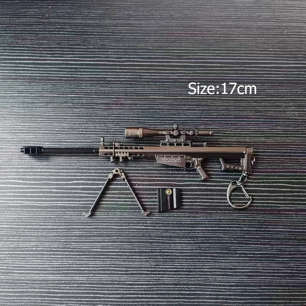 17 سنتيمتر بندقية قنص نموذج مشبك صغير سطح المكتب زخرفة سبيكة مسدس PUBG Jedi مسدس لعبة تململ لعبة لصبي الكبار هدية الكريسماس