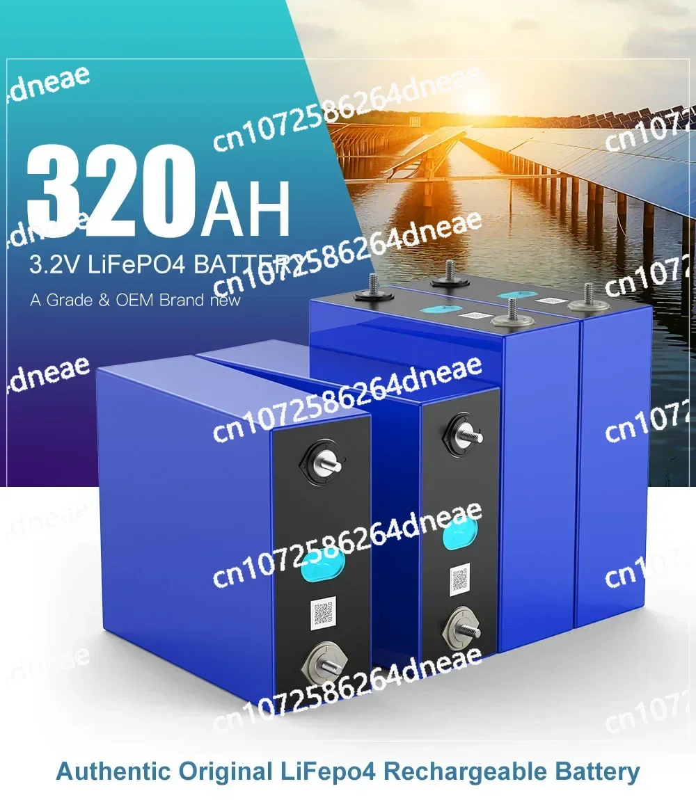 New lifepo4 3.2v 320ah to 12v 24v 48v battery pack diy rv battery and solar storage system ship