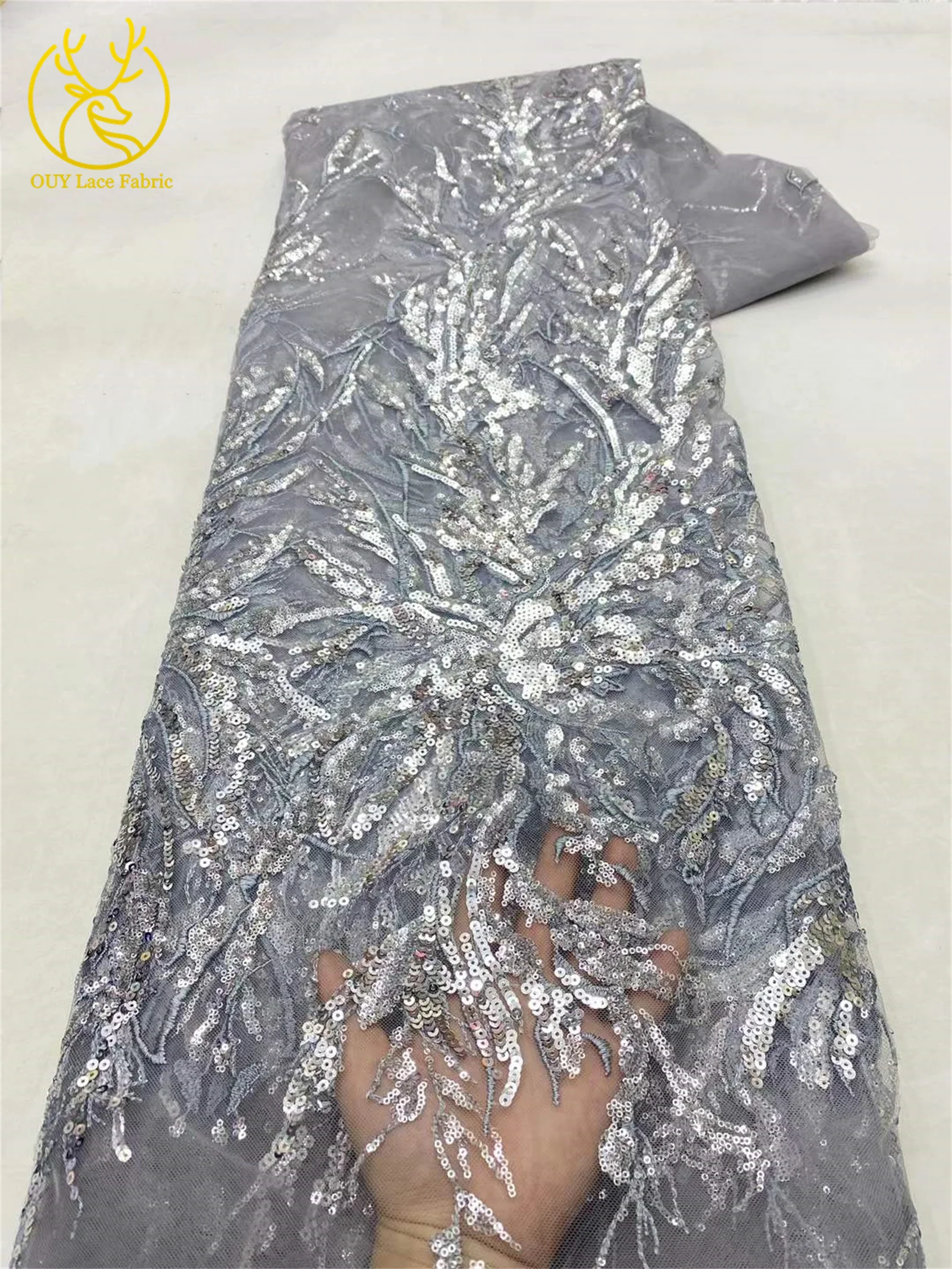 رائجة البيع النيجيري الفرنسي الدانتيل الترتر شبكة نسيج الدانتيل 2025 الأفريقي تول قماش دانتيل مطرز للنساء فستان الزفاف الخياطة