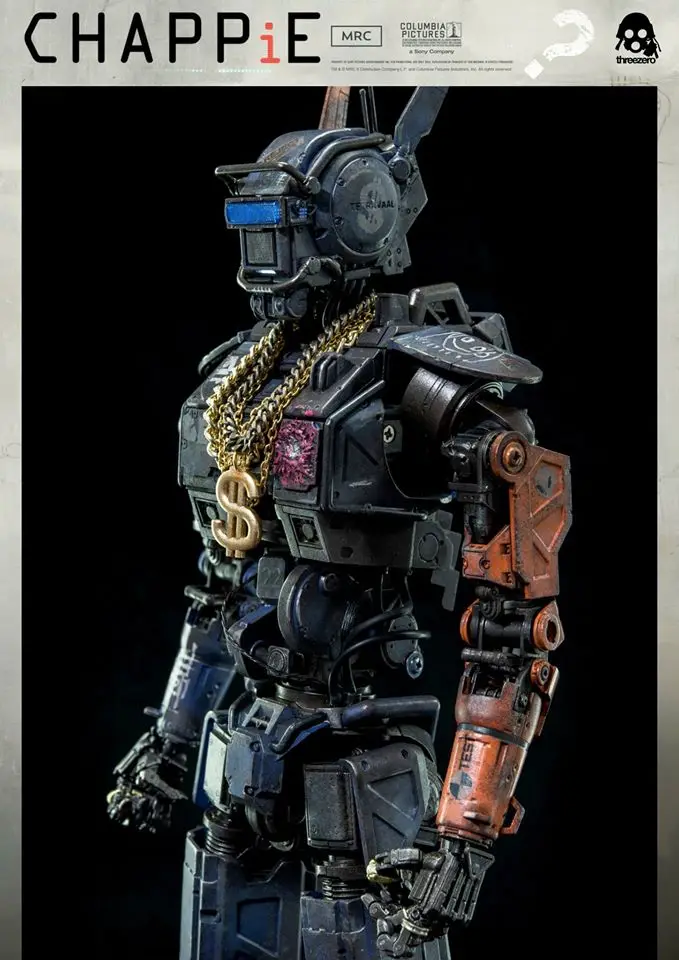 Original Threezero 3A CHAPPiE 1/6 Action Figure 30.5cm LED Emitting Light