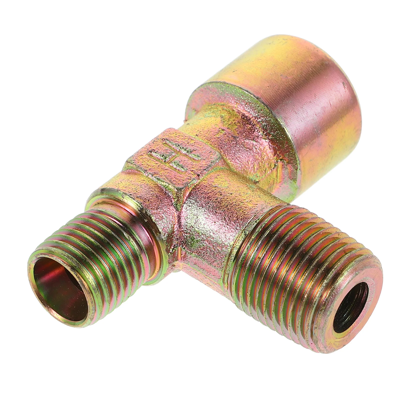 3/8 "النحاس خط الفرامل المناسب صمام استخراج الهواء لشاحنة مقطورات المعدات الصناعية Npt تركيبات ضاغط الهواء الذكور #4