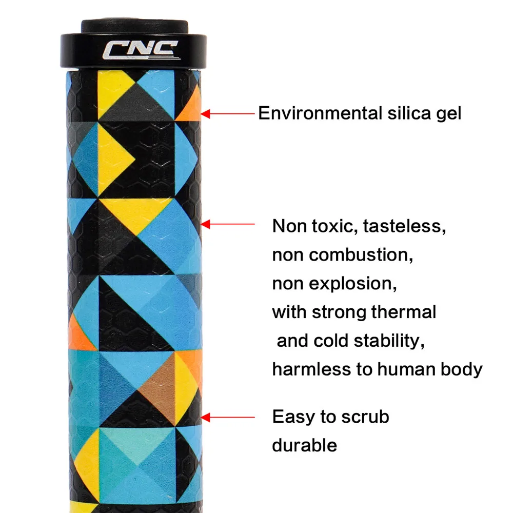 CNC-Fahrradzubehör, Silikon, MTB-Fahrradgriffe, rutschfest, stoßfest, Doppelverriegelung – Fahrrad-Lenkerabdeckungen mit Stecker