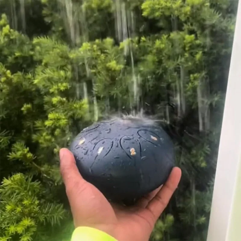Picture 6: New 1pcs Rain Drum 6 Inches 8 Notes for Outside Garden,Drum Rain Chime Waterproof,Rain Drum for Garden Instrument, Ch-akra Drum