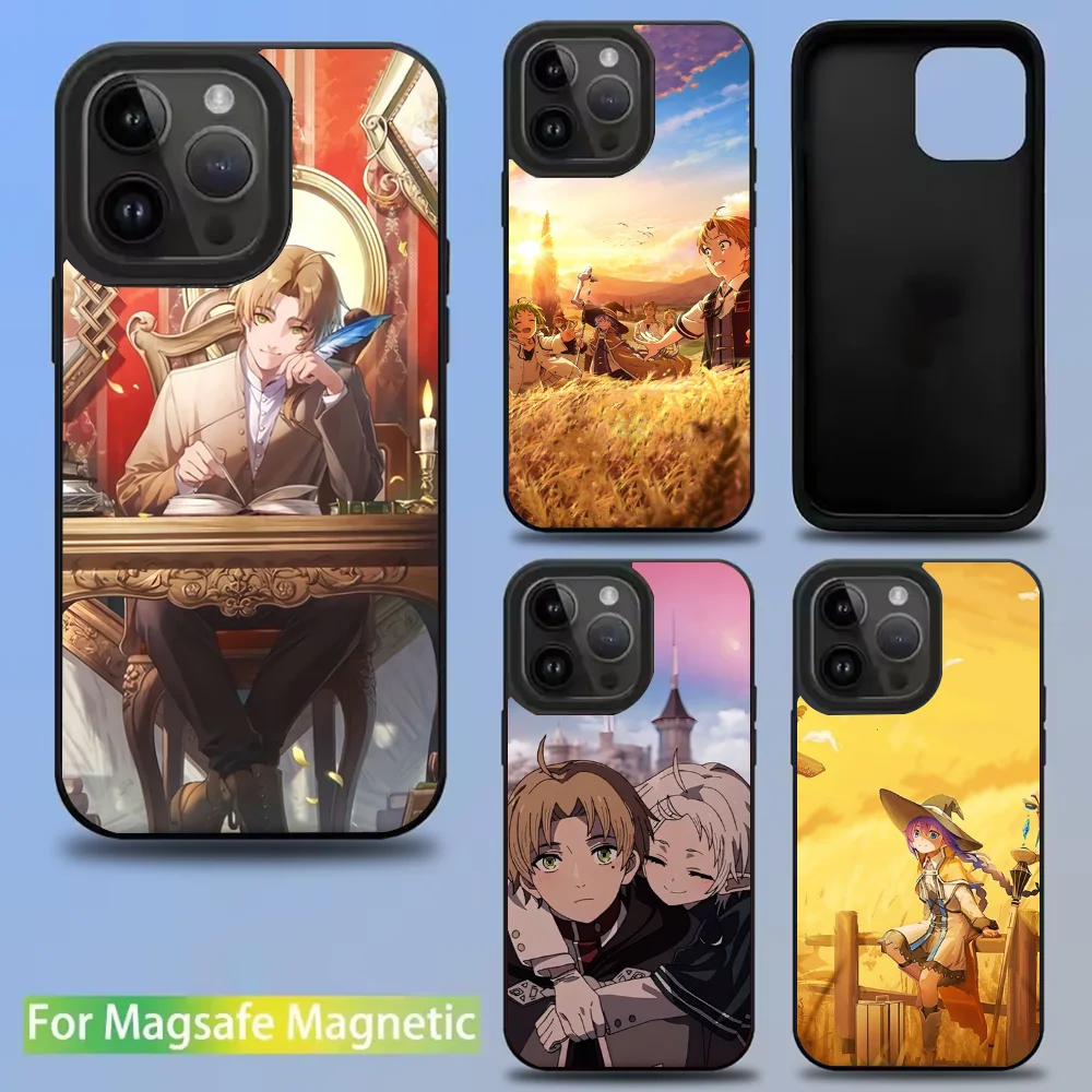 

M-Mushoku T-Tensei Anime Phone Case For IPhone 16 15 14 13 12 11 Pro Mini Max Soft Magnetic Cover