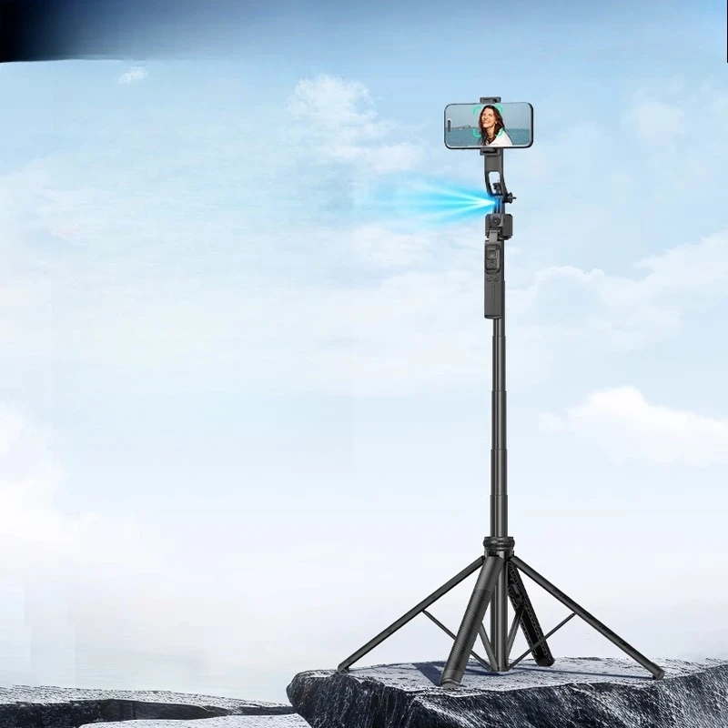 Палка для селфи, интеллектуальный мобильный телефон с искусственным интеллектом, вращение на 360 градусов, универсальный портативный напольный штатив для путешествий Палка для селфи, интеллектуальный мобильный телефон с искусственным интеллектом, вращение на 360 градусов, универсальный портативный напольный штатив для путешествий