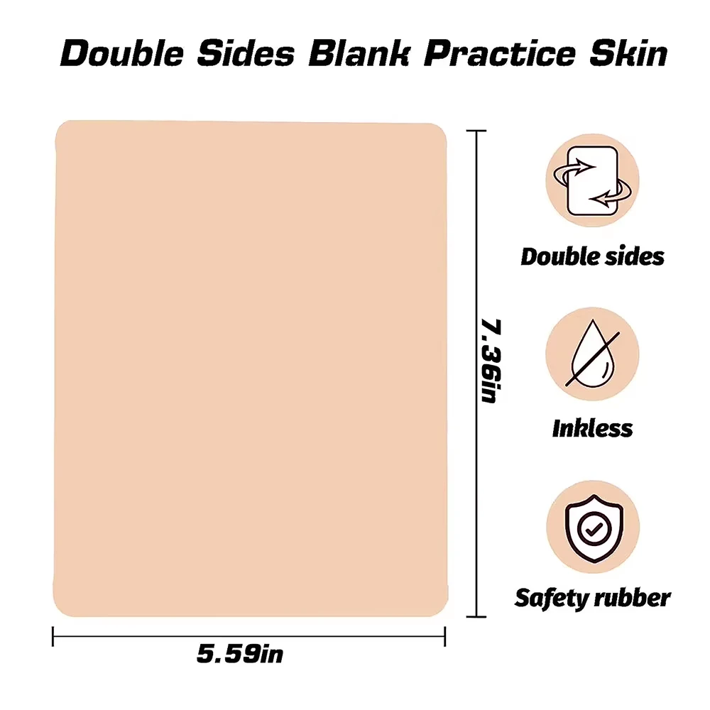 25/20/15/1 قطعة ممارسة الوشم الجلد فارغة وهمية الوشم الجلد الجلود الاصطناعية ل Microblading ماكياج الوشم ممارسة أداة العرض