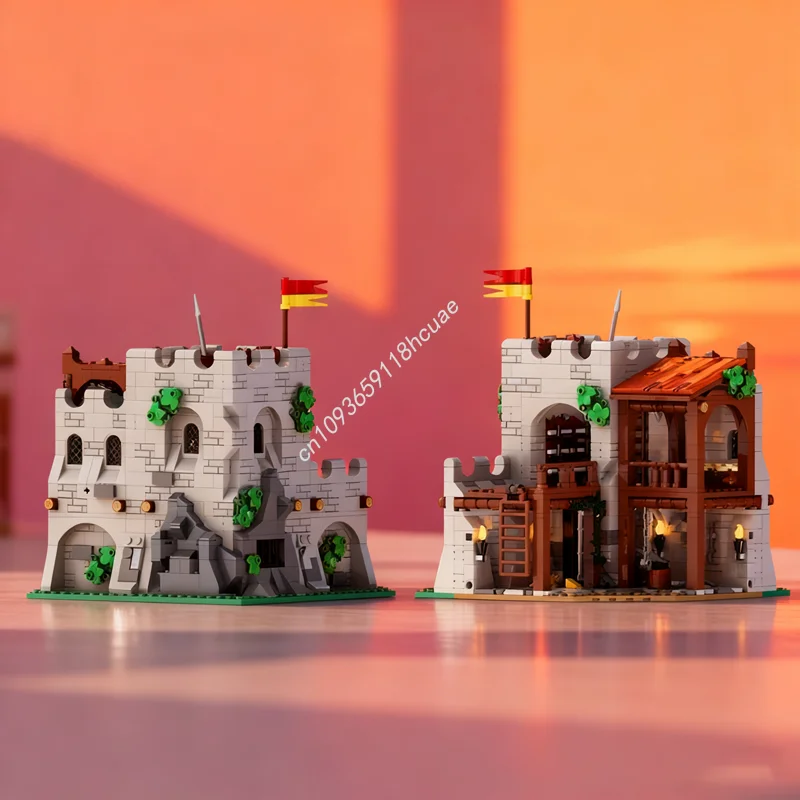 

993 шт. MOC Exile S End Castle Series No 5, модель замка, строительные игрушки, блоки, сделай сам, идея рождественского подарка, образовательный кирпич, день рождения