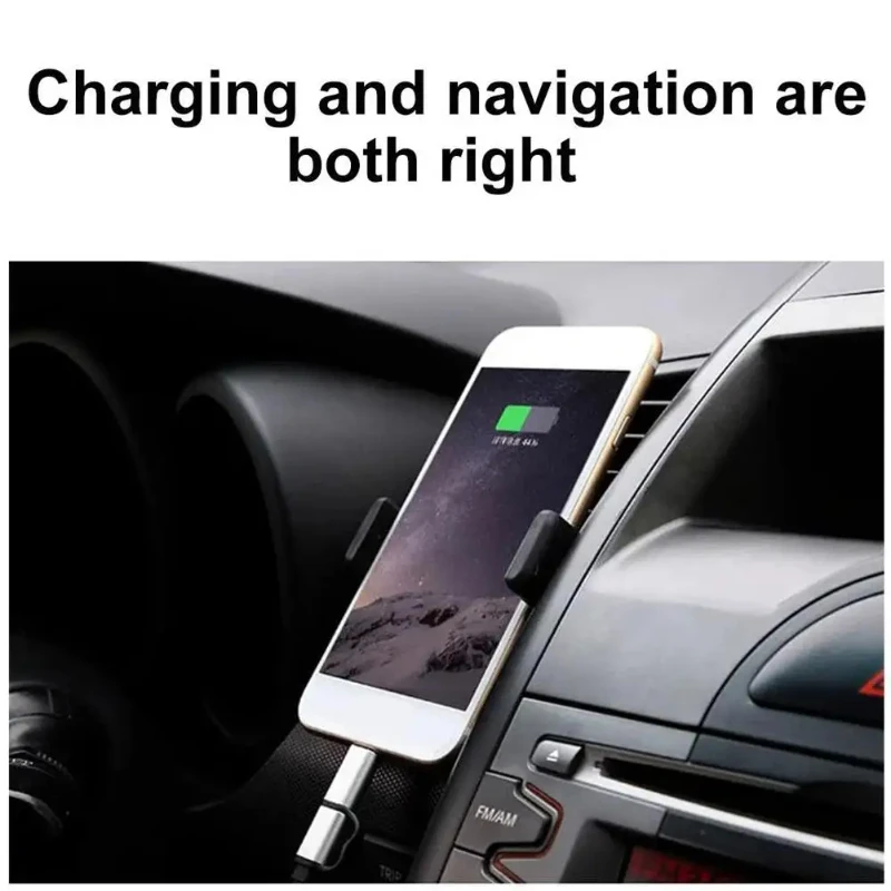 Auto-Mini-Telefonhalter, Lüftungsschlitzhalterung, 360 Grad drehbar, einfache Navigationshalterung, universeller Auto-Telefonständer – Detail 8