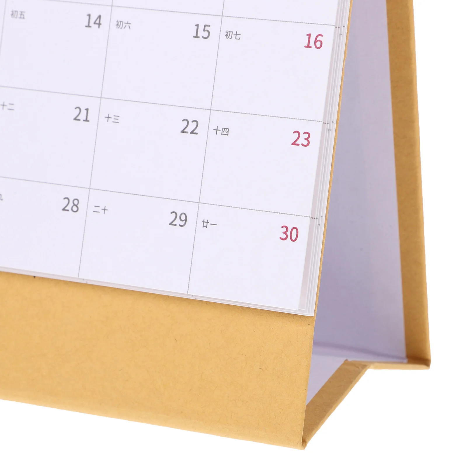 

1pc 2024 Desktop Flip For Desk Office Standing Decorative Monthly Thick Sturdy Material Home Office Use Tabletop Freestanding