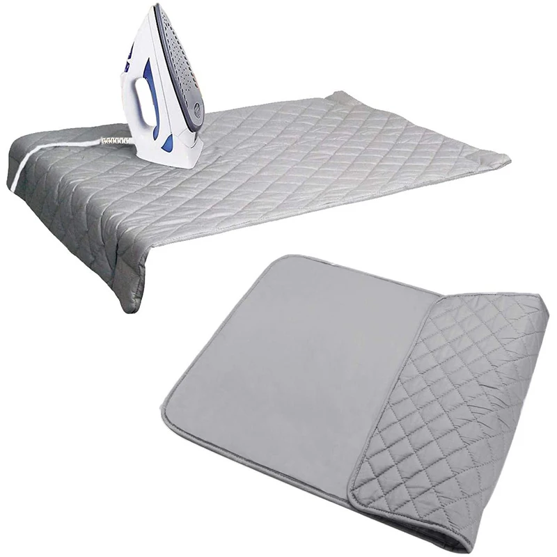 

Table Top Ironing Mat Laundry Pad Portable Travel Clothes Protector Board Press Heat Blanket Iron Alternative Cover Ironing Mat