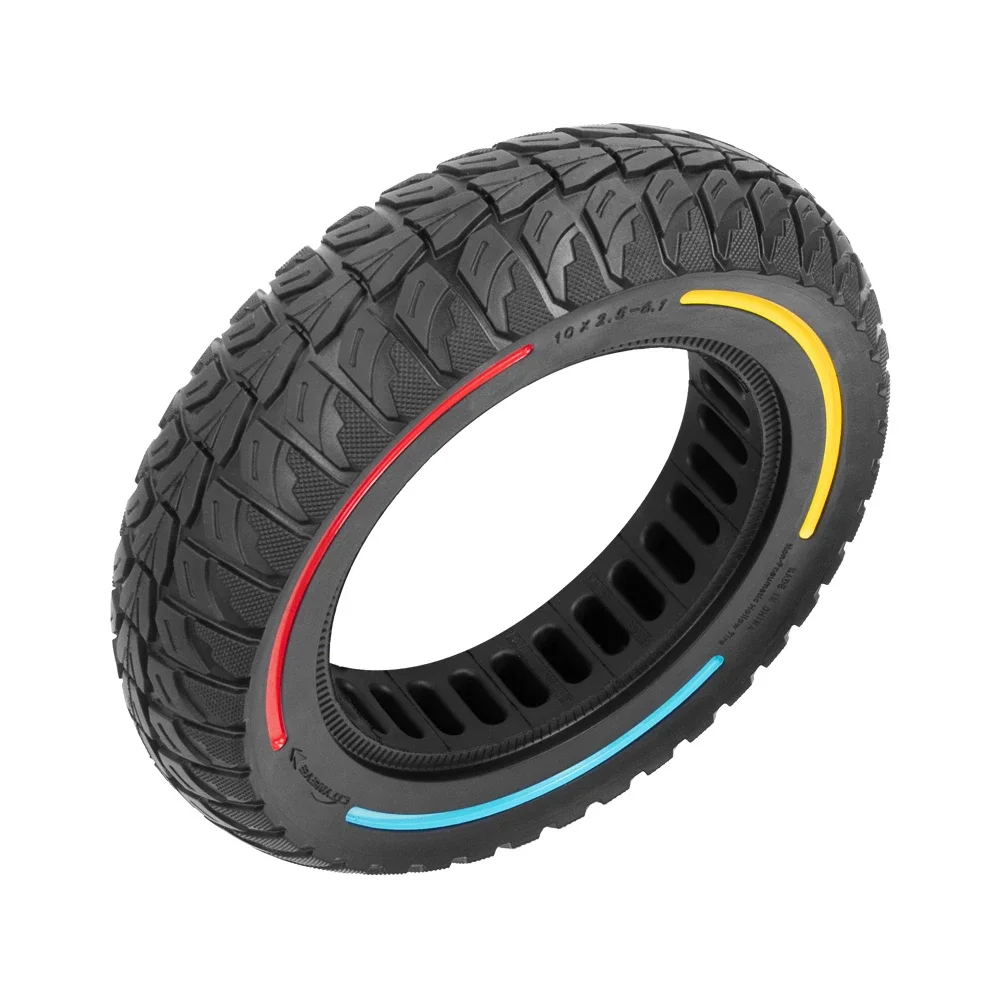 10Inch Off-Road Solid Tire for KUGOO M4/ M4 Pro Electric Scooter Tires 10x2.5-6.1 Tyre Wear-resistant Puncture-proof Wheel Parts