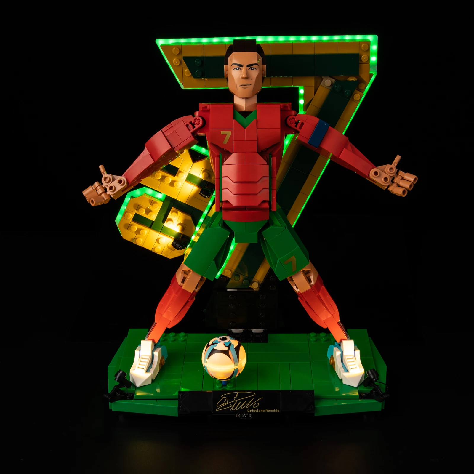 Obrázek 4: LED lehký sada vhodný pro lego 43016 ronaldo - fotbal legenda budova bloků