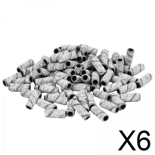 

6x50 Pieces Nail Art Sanding Bands Grinding Heads for 3.1mm Bearing Nail Polishers Style C