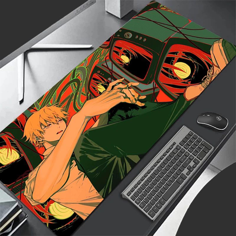 

Mouse Pad Non Slip Rubber Mousepad Laptop Japan Anime C-chainsaw Man Extended Desk Mat PC Gaming Accessories Denji Keyboard Pad