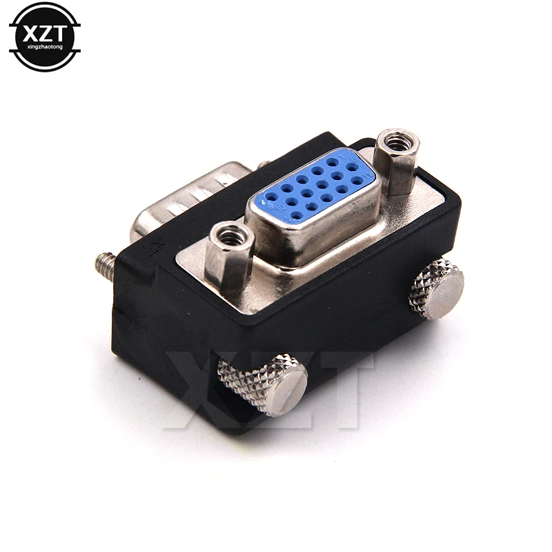90 Graden Down Haaks VGA SVGA Male Naar VGA 15 Pin Vrouwelijke Monitor Adapter voor PC Laptop TV Extender Video Adapter