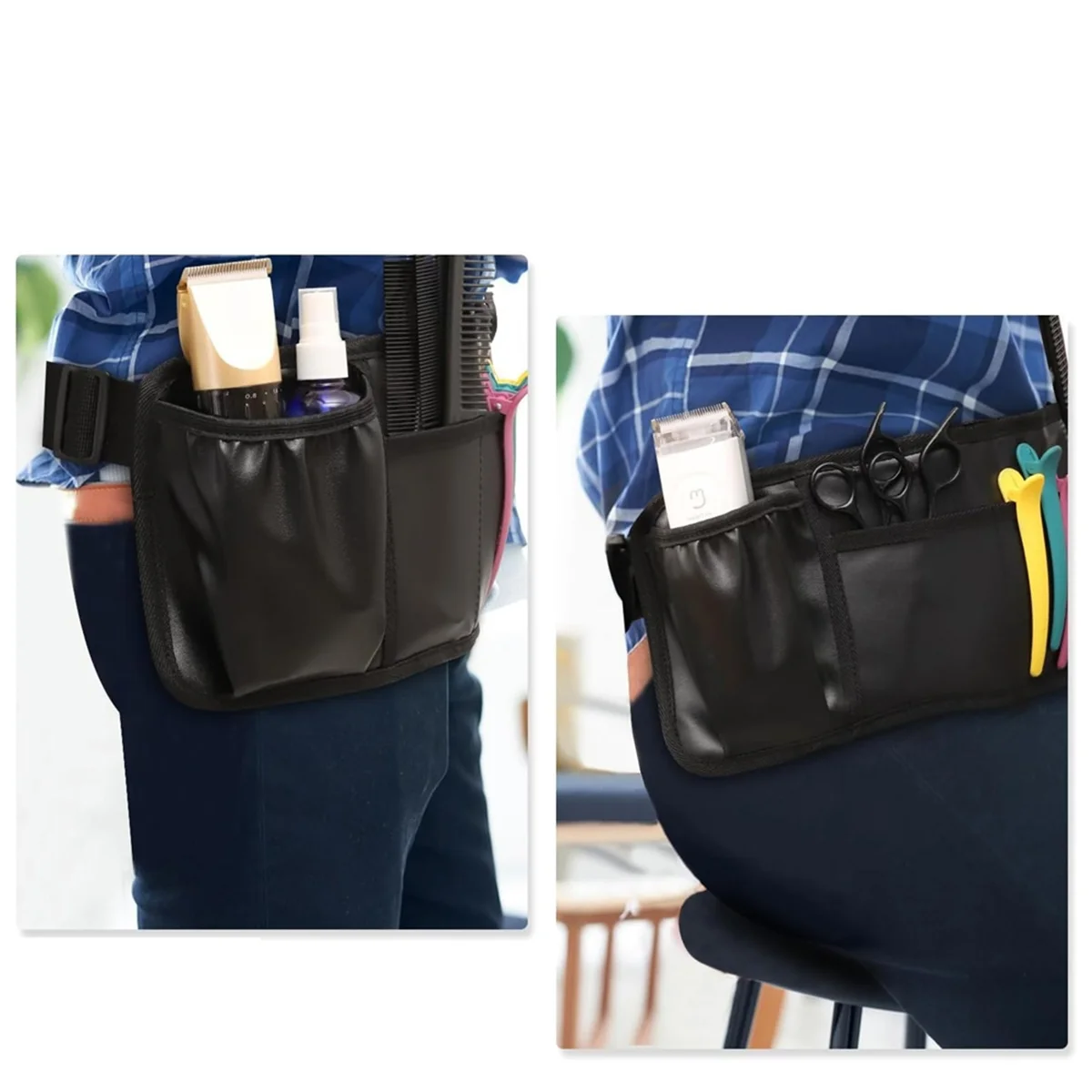 

Hair Stylist Apron Hair Cutting Apron Hairstylist Waist Belt Hipster Salon Belt Half Waist Apron for Salons Hairdressing