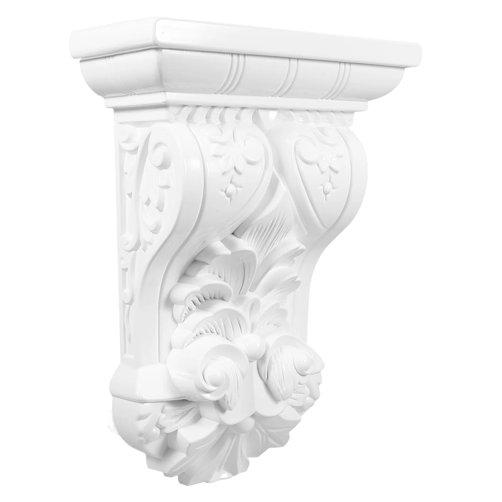 Coluna romana corbels flor decorativa abs plástico esculpido detalhes estilo europeu decoração de casa interior ao ar livre durável prático