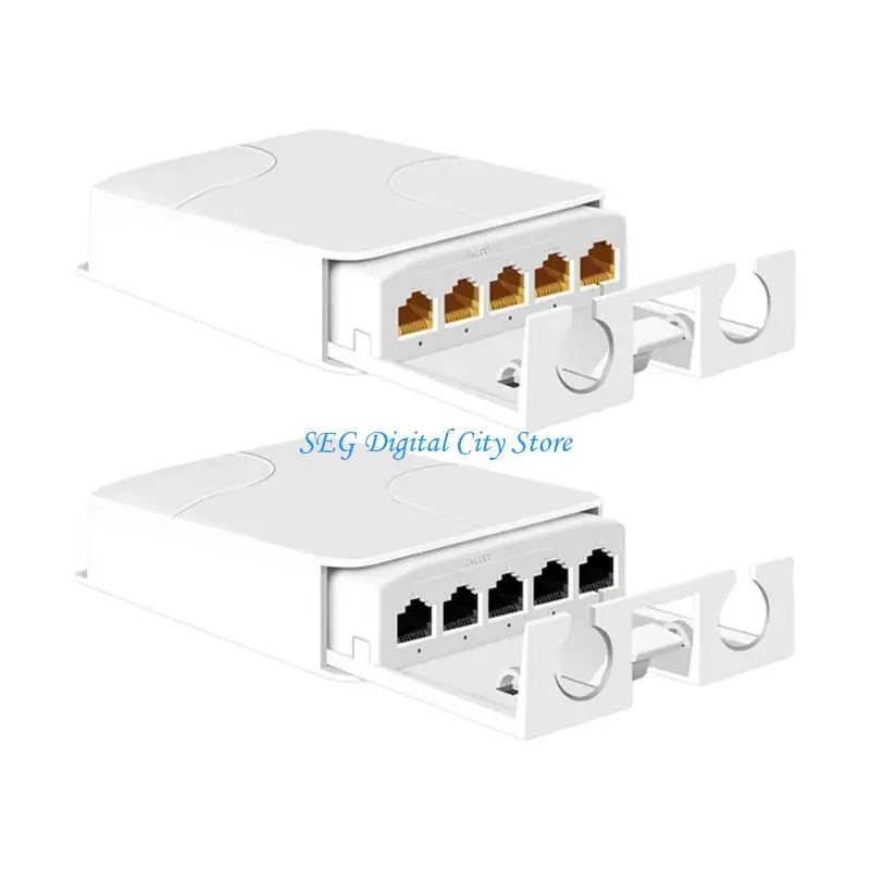 U75B Waterproof Computer Distribution Box 4 Port Output ABS Construction