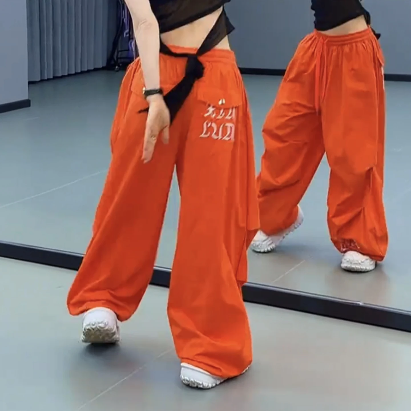 pantalones-de-baile-casuales-naranja-de-verano-para-mujer-pantalones-de-trabajo-holgados-de-moda-pantalones-largos-de-piern