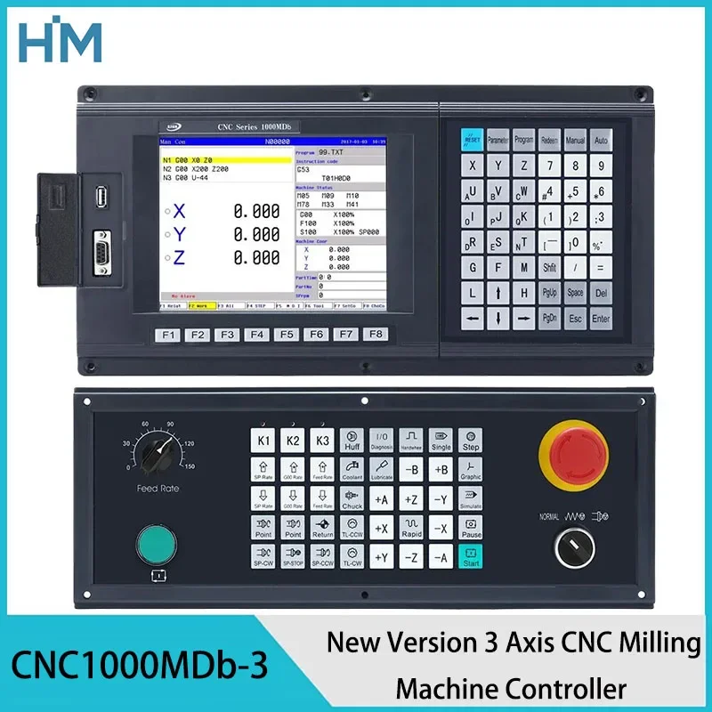 Nuova versione Controller CNC Controller di fresatura CNC a 3 assi Kit di controllo CNC1000MDb ATC per incisione del router cnc