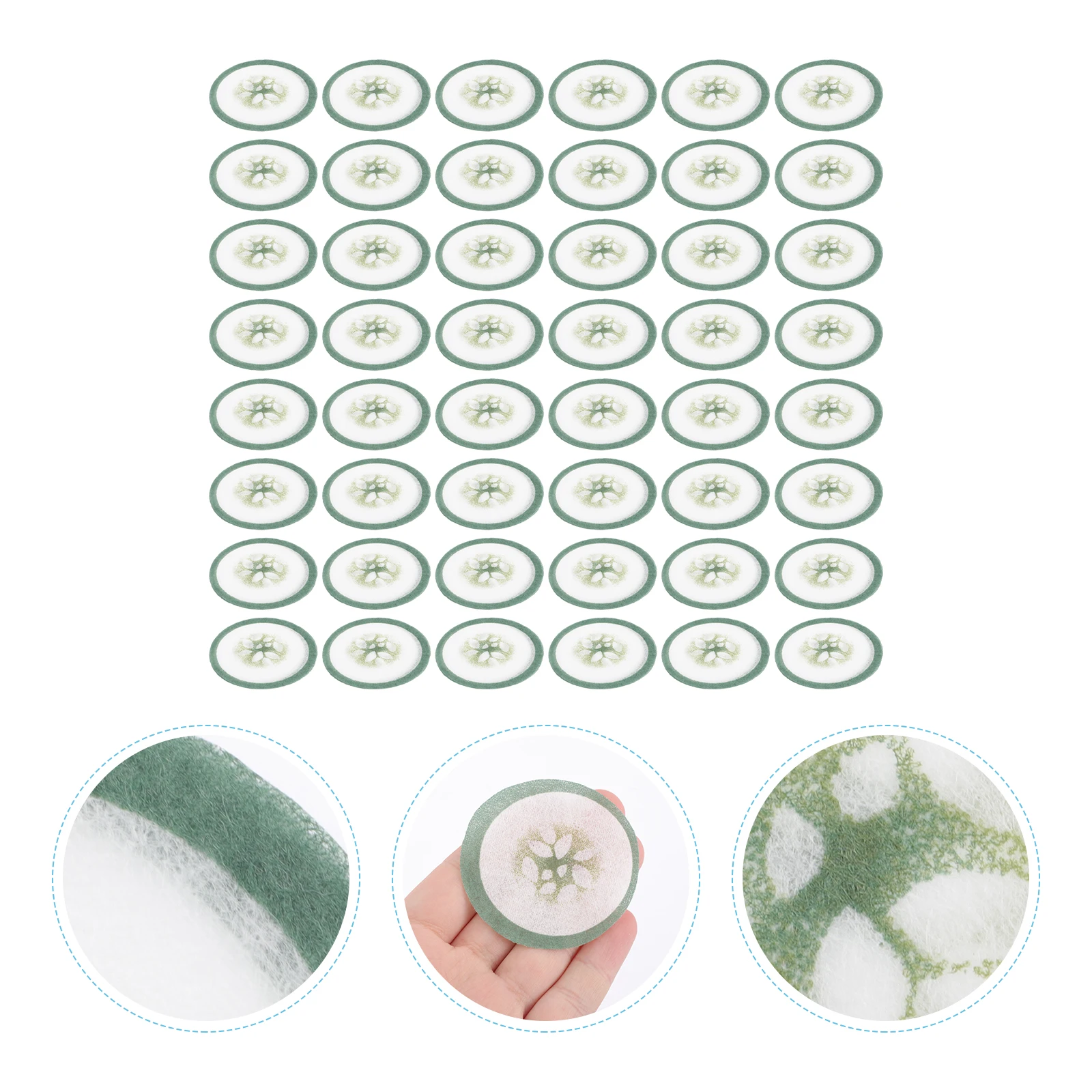 

100pcs Cucumber Eye Mask Paper Non woven Household Patch Facial Masks Dry Pad Fabric Rejuvenate Soothe Protect Skin Moisture