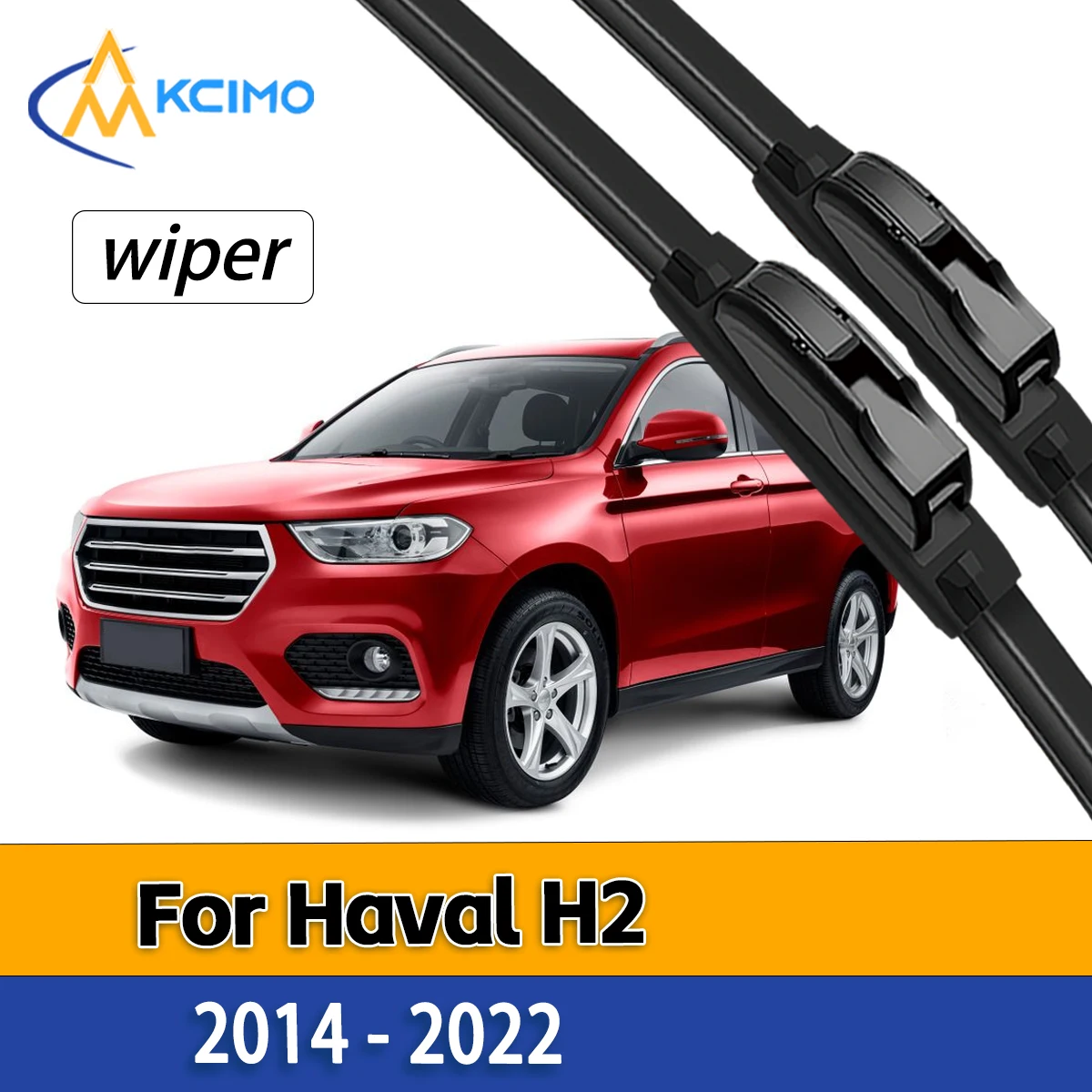 

Wiper Blades For Haval H2 2014 - 2022 Sedan Touring Front Windshield Wiper Hook Soft Rubber Frameless