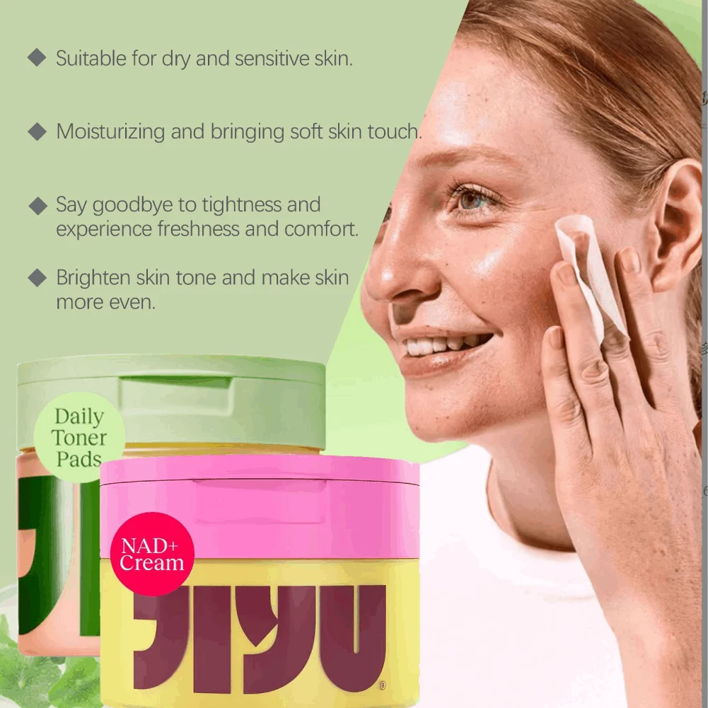 NAD+ Anti Oxygen Face Cream Skin Barrier Repair Snail Mucin Serum Cotton Pads Diminishing Dark Spots Whitening and Moisturizing