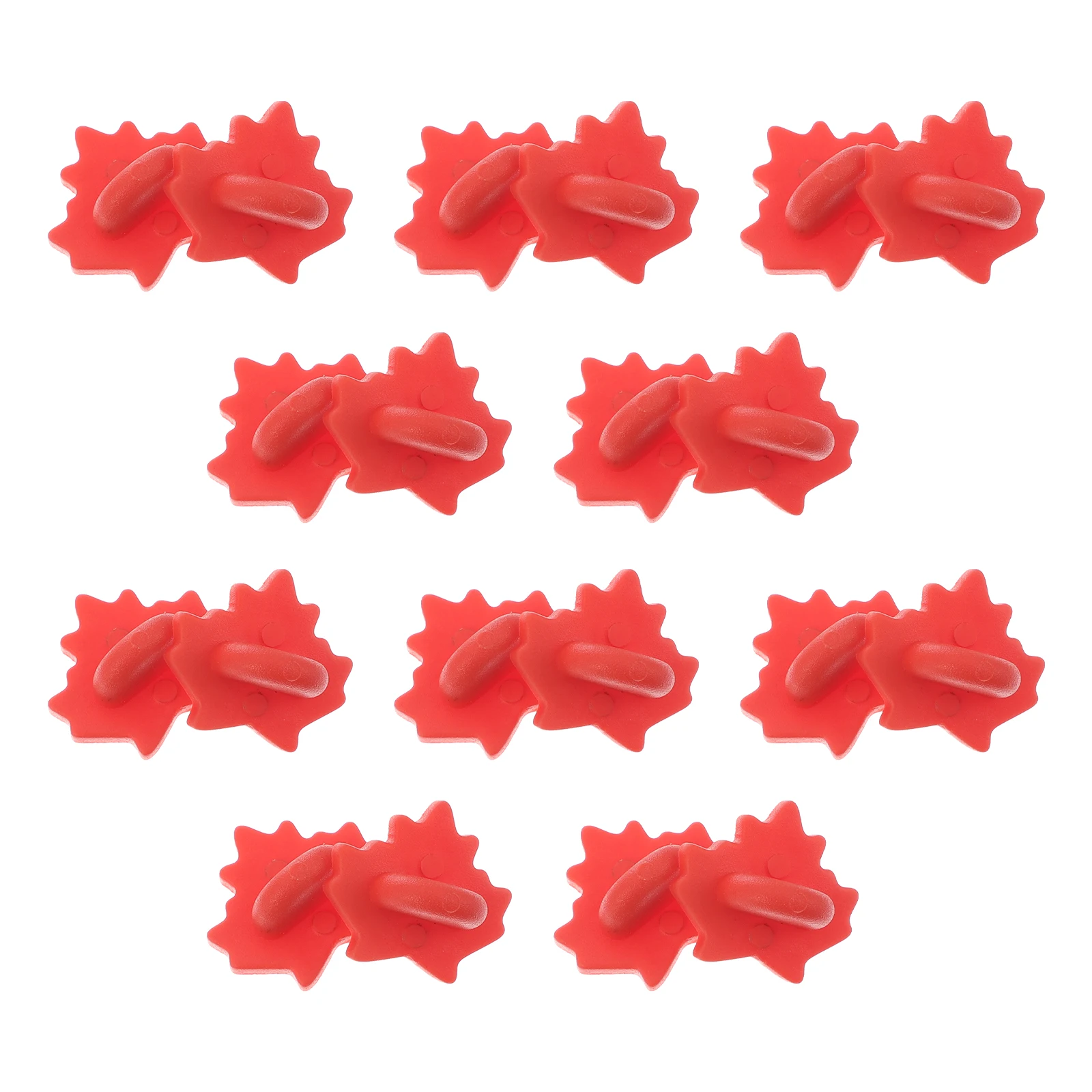 

100 Pcs Brooch Buckle Maple Leaf Hat Accessories Pin Backs Rubber for Enamel Pins