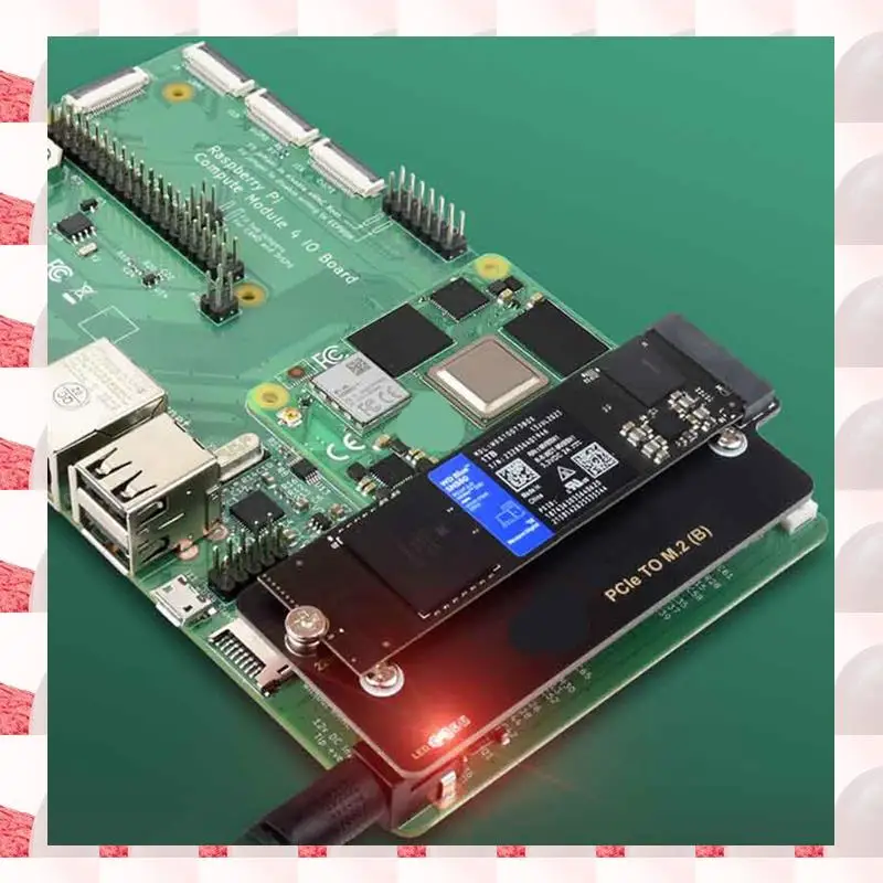 

ABGN для Raspberry Pi CM4 Pcie To M.2 Nvme SSD HAT Плата расширения для вычислительного модуля Raspberry Pi 4 серии Материнская плата