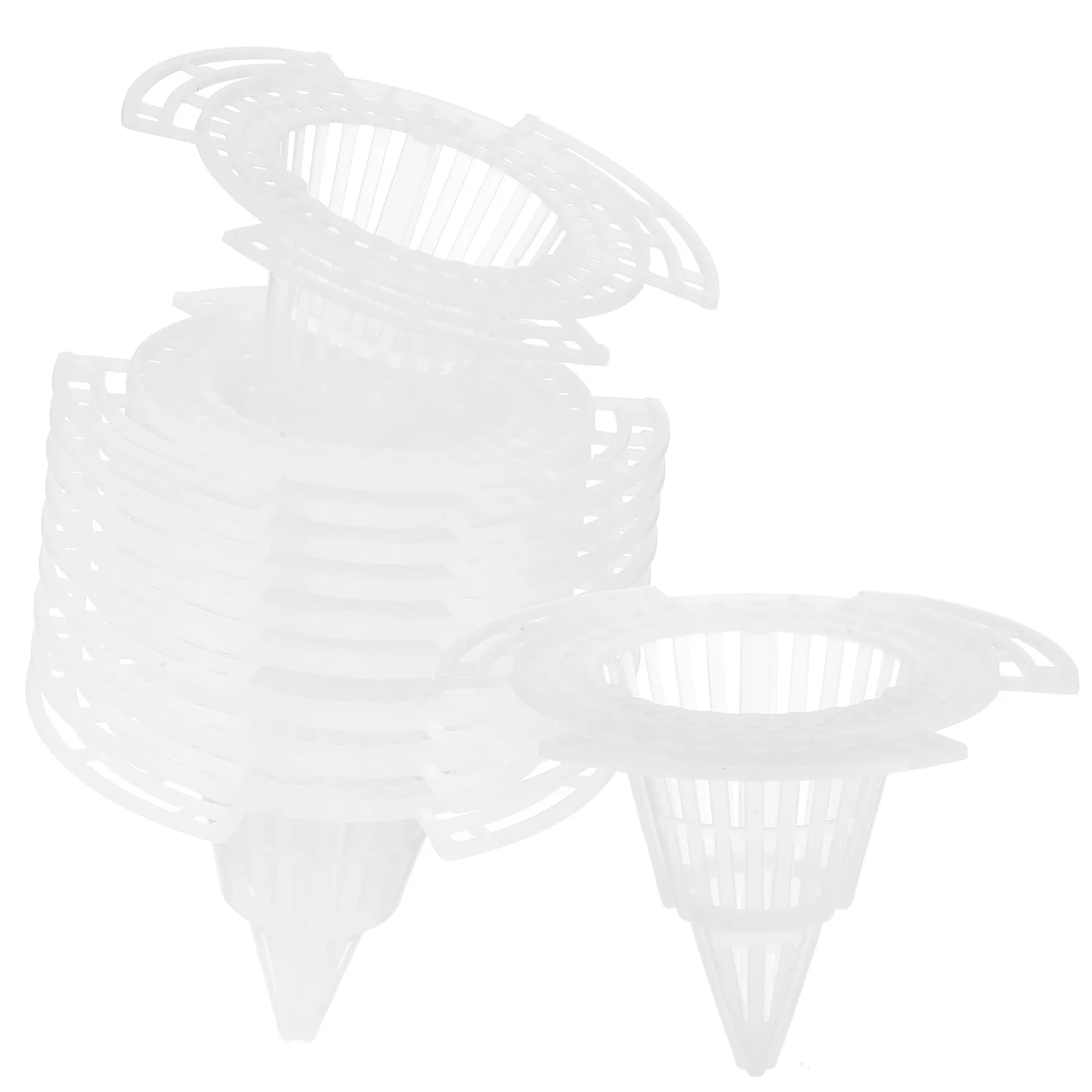 

20pcs Flowerpot Mesh Pads 4.5Cm Cone Drainage Gaskets For Bonsai Planters Pot Bottom Netting Garden Accessories