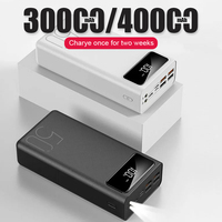Power Bank 30000mAh/40000mAh External Battery USB QC Fast Charging Powerbanks LED Display Portable Phone Charger For OPPO VIVO