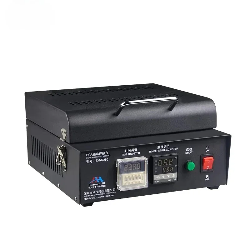 

Top Quality Zhuomao BGA Welding Table Heating Table 900W High Power Iron Plate Burning ZM-R255 BGA Welding Tool PID Temperature