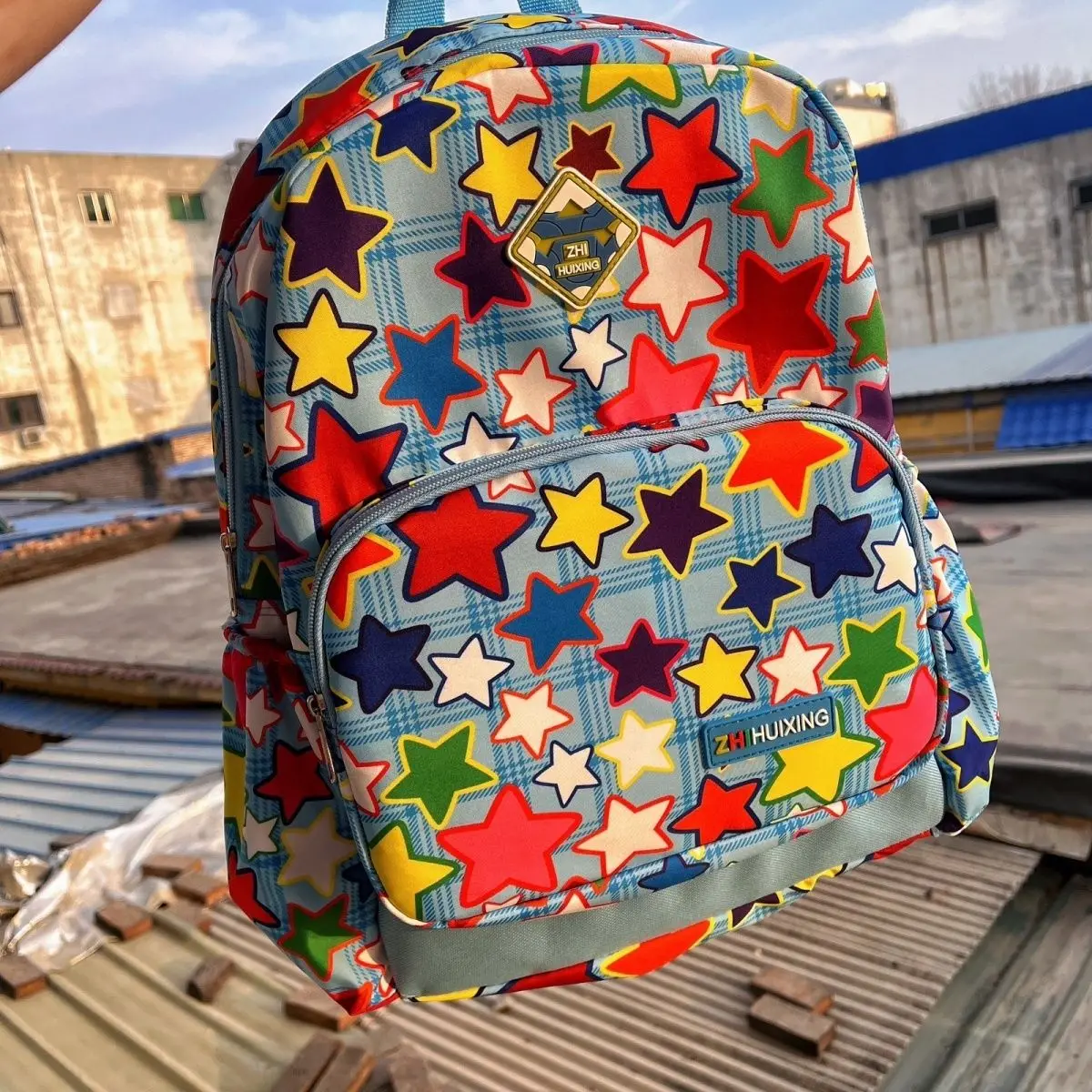 Japanese Cute Korean Cute Schoolbags Kawaii Stars Cartoon Colorful Backpacks Back To School Girls Travel Student Bag