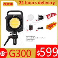 ZHIYUN MOLUS G300 300W COB LED Light 2700K-6500K Video Lights APP Control 500W Bi-color LED Lamp Photography Lighting