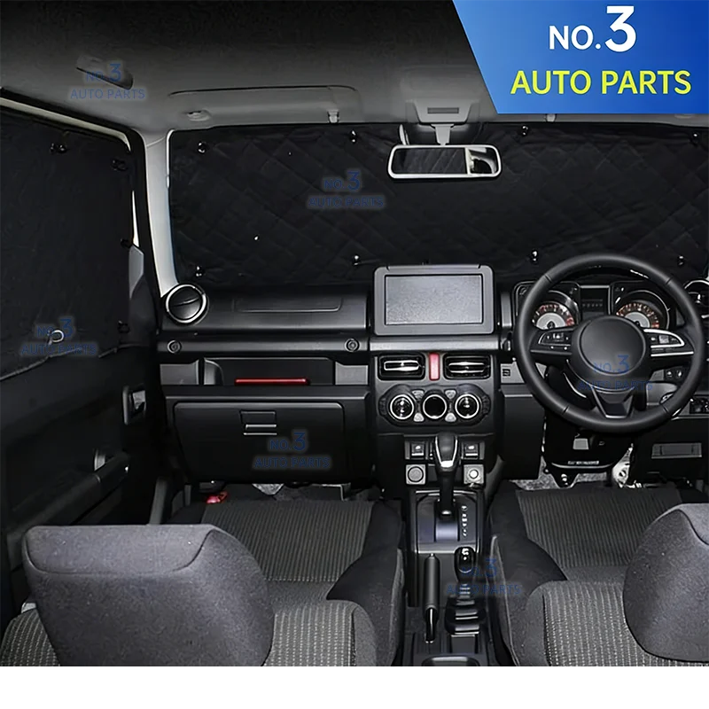Windshield Sunshade Kit  For Suzuki Jimny JB64 Sierra JB74W 2019 2022 6 PCS Sunshade Car Sunshade Shade